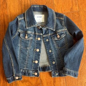 Medium Wash Denim Jacket Toddler Size 3T Cotton Stretch Western Classic Preppy
